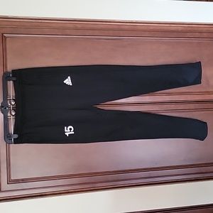 Adidas Youth XL warm - UP pants.  PreOwned - Please read Black Climacool